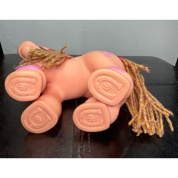 1992 Hasbro Cabbage Patch Kids Crimp N Curl Unicorn Pony Pink Stars 6.5” READ - Picture 7 of 11